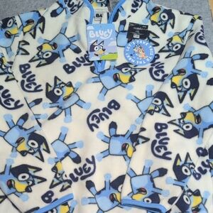 Bluey Women's Cowl Neck Sweater - Cream and Blue